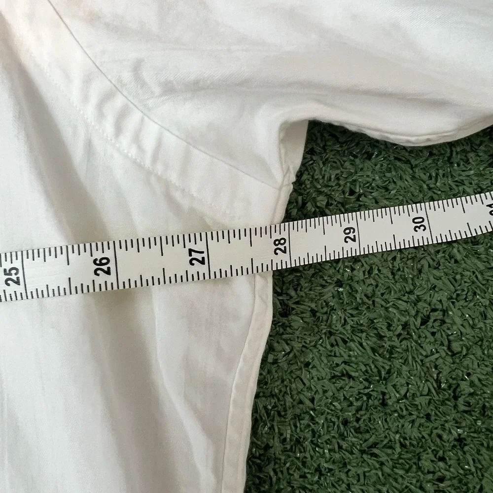 VTG Polo Ralph Lauren Short Sleeve Open Collar Button Up Shirt Mens XXL White
